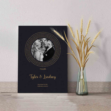 Anniversary Canvas, Personalized Image Canvas, Couple Canvas, Gift Canvas