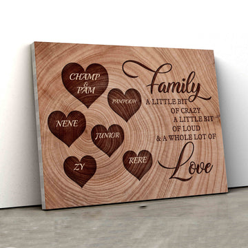 Custom Family Name Canvas, Custom Name Canvas, Wall Art Canvas, Gift Canvas