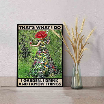 That's What I Do Canvas, Garden Lover Canvas, Gift Canvas