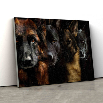 German Shepherd Canvas, Dog Canvas, Canvas For Gift, Wall Art Canvas