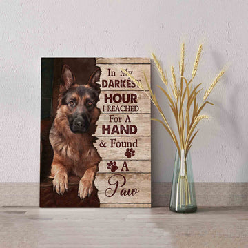 In My Darkest Hour Canvas, Pet Canvas, Dog Canvas, Gift For Dog Canvas, Canvas Wall Art, Gift Canvas