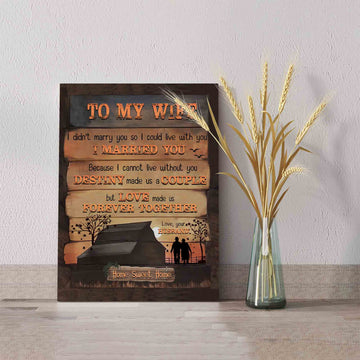 To My Wife Canvas, Barn Paintings On Canvas, Sunset Canvas, Family Canvas, Custom Name Canvas, Canvas Wall Art