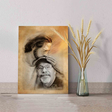 Jesus Canvas, God Canvas, Personalized Image Canvas, Custom Name Canvas, Canvas Wall Art, Gift Canvas