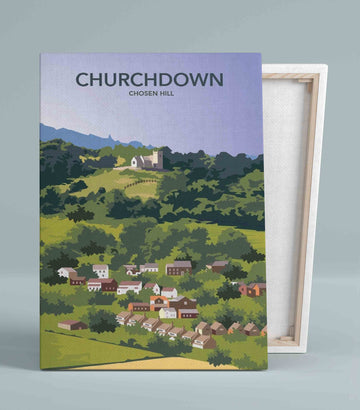 Churchdown Canvas, Chosen Hill Canvas, Home Decor Art Canvas, Gift Canvas, Wall Art Canvas
