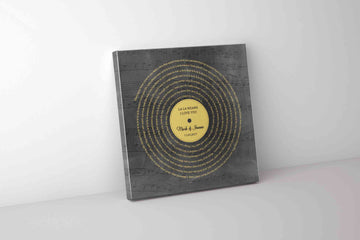Vinyl Record Canvas, Custom Song Lyrics On Canvas, Custom Name Canvas, Canvas Wall Art, Anniversary Canvas, Gift Canvas