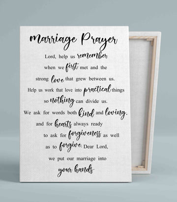 Marriage Prayer Canvas, Farmlyn Creek Religious Canvas, God Canvas, Canvas Wall Art, Canvas Prints