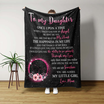 To My Daughter Blanket, Custom Blanket, Family Throw Blanket, Mom And Daughter Blanket, Gift Blanket