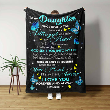 Custom Blankets, Once Upon A Time Blanket, Mom And Daughter Blanket, Family Blanket