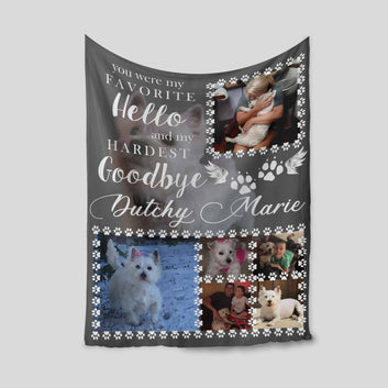 Custom Image Blanket, Pet Memorial Blanket, Pet Blanket, Blanket For Gift