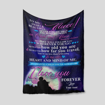 Personalized Name Blanket, Family Blanket, Blanket For Gift, Aunt And Niece Blanket