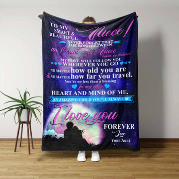 Personalized Name Blanket, Family Blanket, Blanket For Gift, Aunt And Niece Blanket
