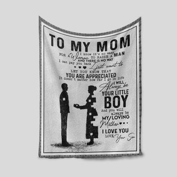 To My Mom Blanket, Personalized Name Blanket, Grandma Blanket, Custom Mom Blanket, Family Throw Blanket - Blankets for girls and boys