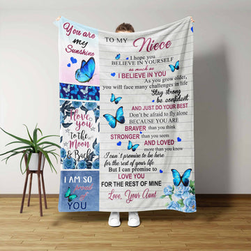 Custom Name Blanket, Family Blanket, You Are My Sunshine Blanket, Blanket For Gift
