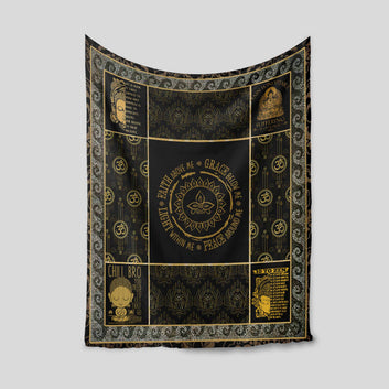 Religion Blanket, Buddha Blanket, Faith Above Me Blanket, Blanket For Gift