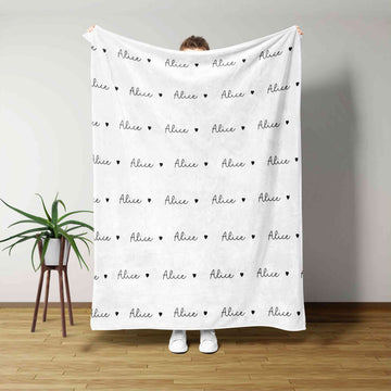 Custom Blanket Baby, Blanket For Kid, Baby Name Blanket, Baby Blanket For Gift