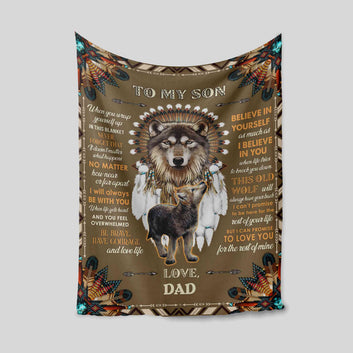 Custom Name Blanket, Family Blanket, Wolf Blanket, Quote Blanket, Blanket For Gift