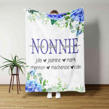 Monogrammed Blanket, Custom Name Blanket, Personalize Name Blanket, Blanket For Gift
