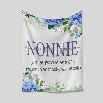 Monogrammed Blanket, Custom Name Blanket, Personalize Name Blanket, Blanket For Gift