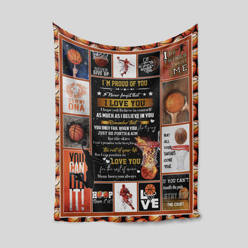 Personalized Name Blanket, Basketball Blanket, Blanket For Gift, Motivational Blanket