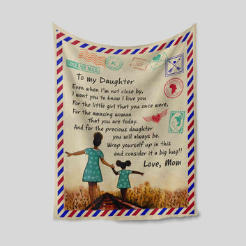 To My Daughter Blanket, Letter Blanket, Family Blanket, Blanket For Gift, Blanket For Girl