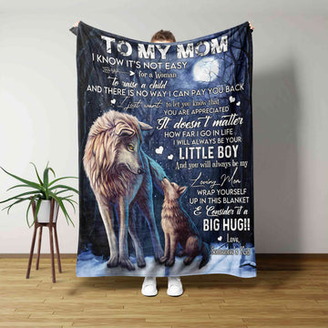 To My Mom Blanket, Blanket For Mom, Custom Name Blanket, Blanket For Gift