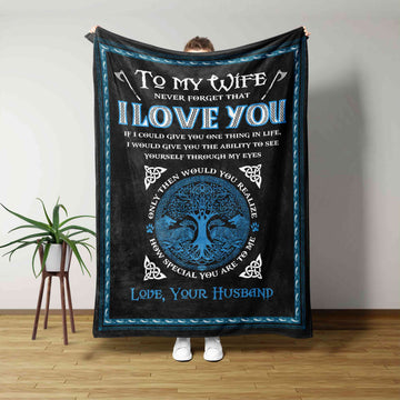 To My Wife Blanket, Blanket For Gift, Husband To Wife Blanket, I Love You Blanket