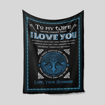 To My Wife Blanket, Blanket For Gift, Husband To Wife Blanket, I Love You Blanket