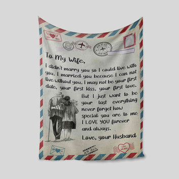 Personalized Name Blanket, Family Blanket, Couple Blanket, To My Wife Blanket