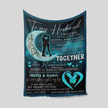 To My Husband Blanket, Custom Name Blanket, Family Blanket, Blanket For Gift