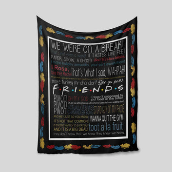 Custom Name Blanket, Friends Blanket, Blanket For Gift