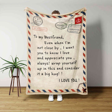 To My Bestfriend Blanket, Blanket For Gift, Custom Name Blanket