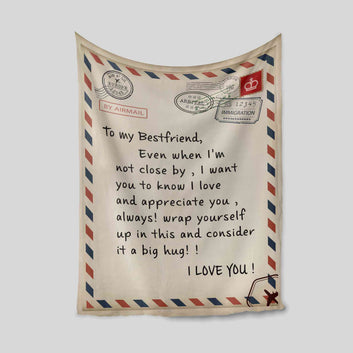 To My Bestfriend Blanket, Blanket For Gift, Custom Name Blanket