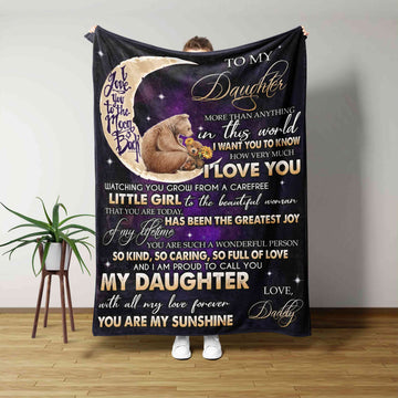 Custom Name Blanket, Family Blanket, Blanket For Gift