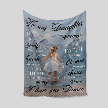 To My Daughter Blanket, Custom Name Blanket, Family Blanket, Blanket For Gift