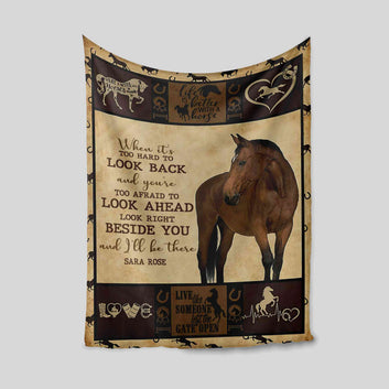Life Is Better With A Horse Blanket, Horse Blanket, Custom Name Blanket, Blanket For Gift