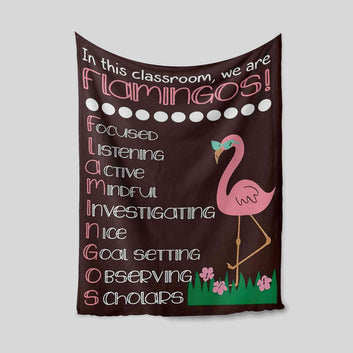In This Classroom We Are Flamingos Blanket, Flamingo Blanket, Blanket For Gift