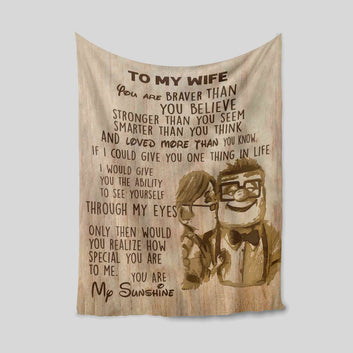 To My Wife Blanket, Kiss Blanket, Custom Name Blanket, Family Blanket, Blanket For Gift