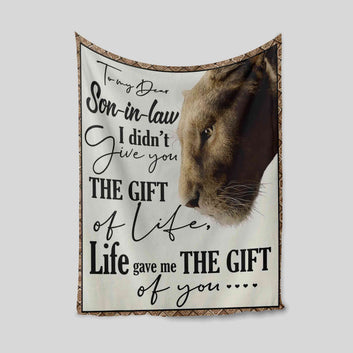 To My Dear Blanket, Lion Blanket, Personalized Name Blanket, Family Blanket, Gift Blanket