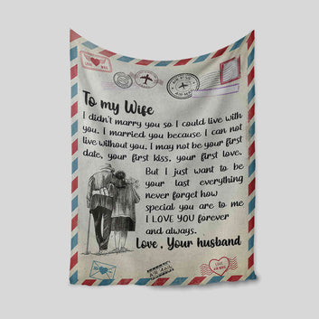 Personalized Name Blanket, To My Wife Blanket, Letter Blanket, Personalized Text Blanket, Gift Blanket