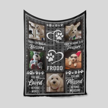 Personalized Name Blanket, Your Life Was A Blessing Blanket, Personalized Image Blanket, Gift Blanket