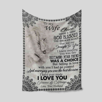Personalized Name Blanket, To My Wife Blanket, Lion Blanket, Family Blanket, Gift Blanket