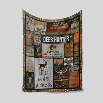 Deer Hunter Blanket, Deer Blanket, Blanket For Hunter, Gift Blanket