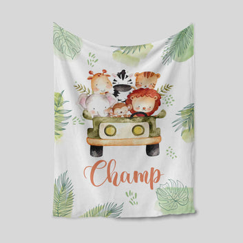 Custom Baby Blanket, Lion Blanket, Elephant Blanket, Monkey Blanket, Giraffe Blanket, Baby Blanket, Blanket For Baby