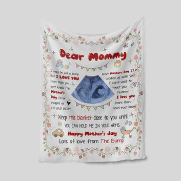 Dear Mommy Blanket, Happy Mother’s Day Blanket, Custom Name Blanket, Personalized Image Blanket