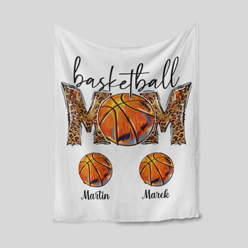 Mom Blanket, Basketball Blanket, Ball Blanket, Sport Blanket, Custom Name Blanket, Gift Blanket