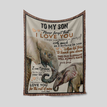 Personalized Name Blanket, Elephant Blanket, Heart Blanket, Family Blanket, Gift Blanket