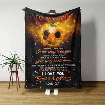 Personalized Name Blanket, Soccer Blanket, Ball Blanket, Sport Blanket, Family Blanket, Gift Blanket