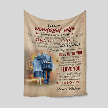 Personalized Name Blanket, To My Wonderful Wife Blanket, My Wife Blanket, Family Blanket, Gift Blanket