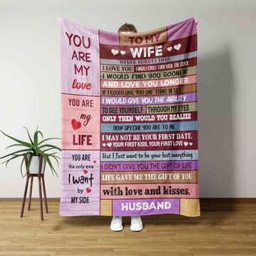 Personalized Name Blanket, To My Colleen Blanket, You Are My Love Blanket, Family Blanket, Gift Blanket