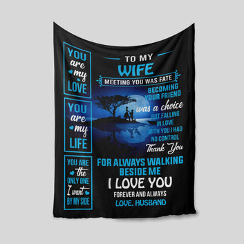 Personalized Name Blanket, To My Wife Blanket, You Are My Love Blanket, Gift Blanket
